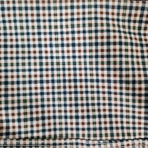 Alexander Jordon Leggings Sz 2X Plaid Tummy Control Pull On Multi Brown Slimming - Picture 8 of 8